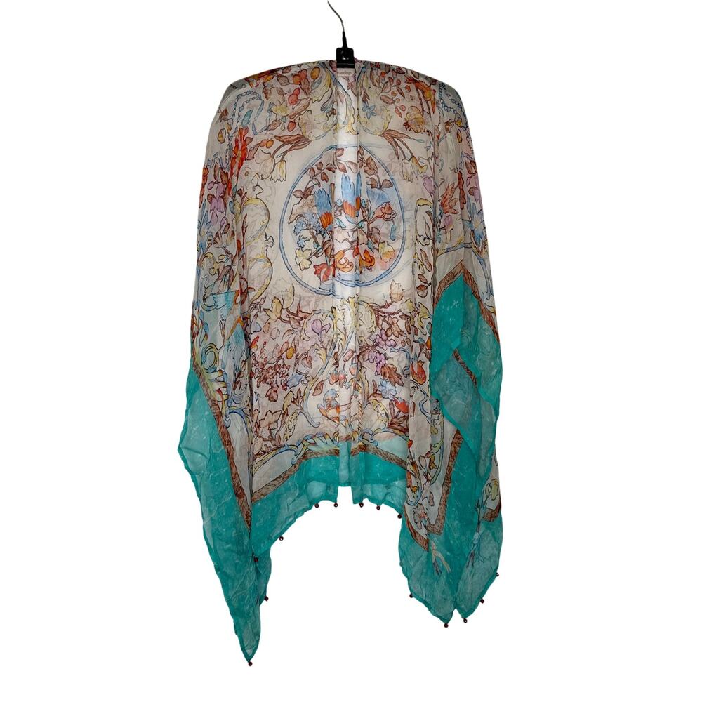 Soft Surroundings Sheer Open Front Flowy Jacket/T… - image 1